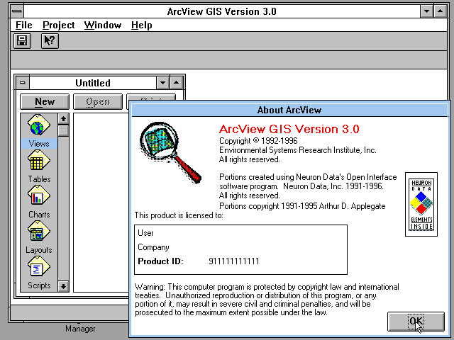 ArcView 3.0 - About